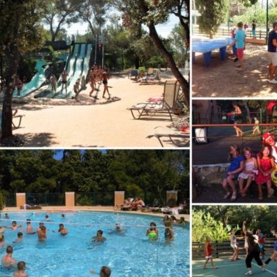 Een familie-camping