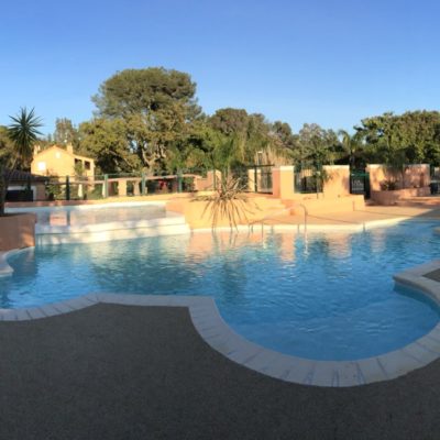 Het waterpark / parc aquatique van de camping: zwembaden 2017