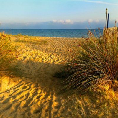 Het strand van Les Salins bij Hyères