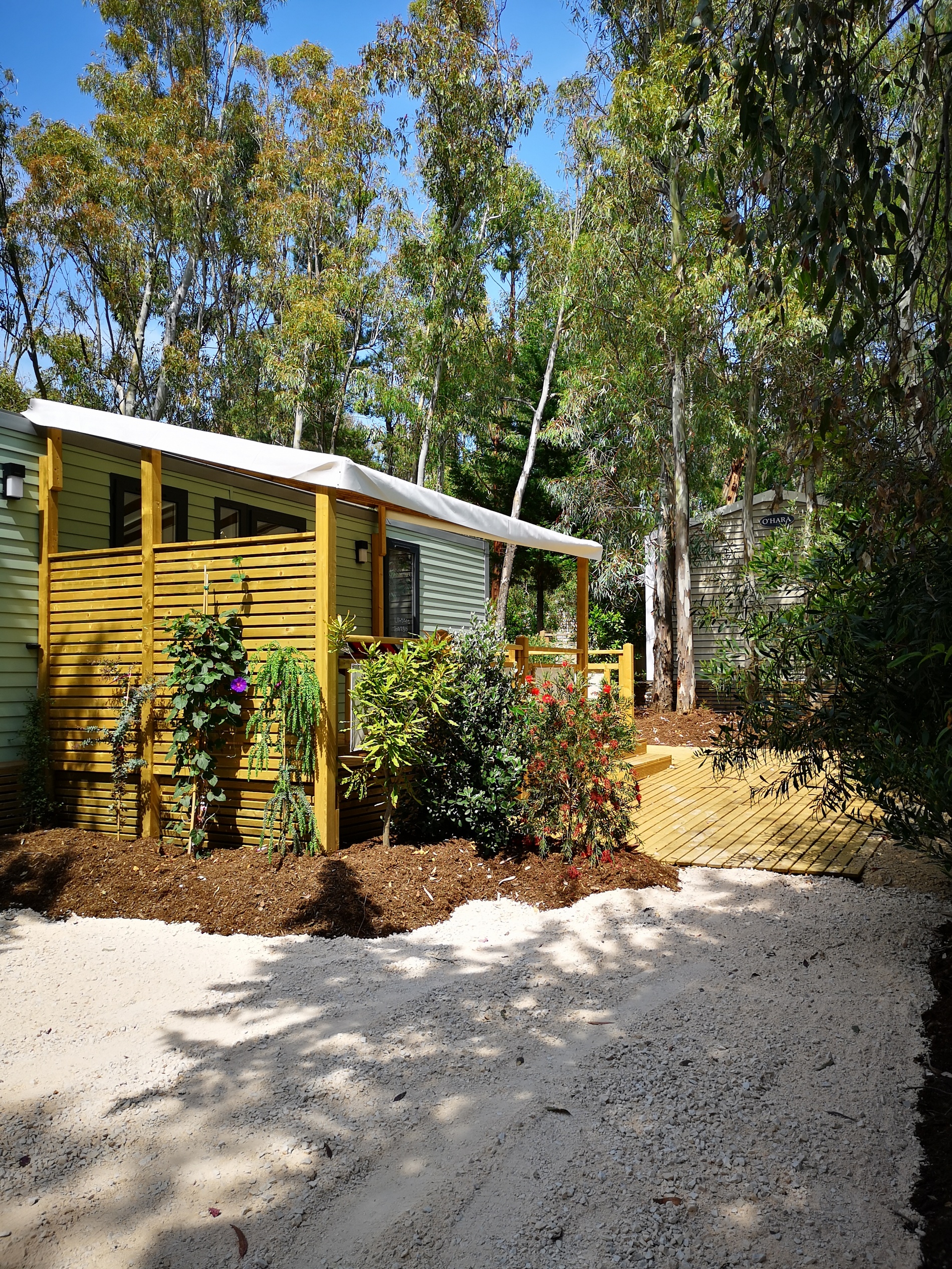 Patio stacaravan met geïntegreerd terras