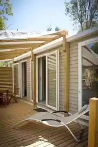 Stacaravan Space Luxe Premium Terras Zon