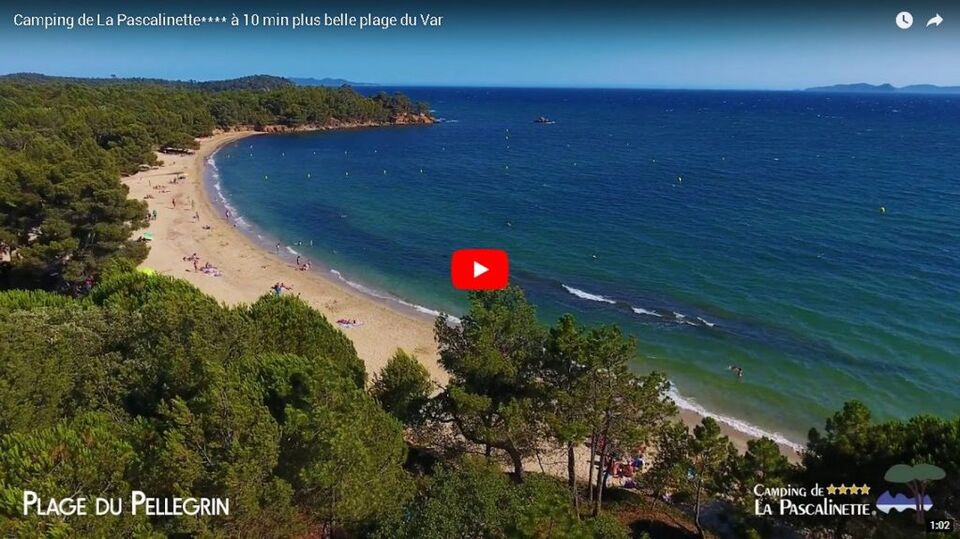 Plage du Pellegrin in de Var in de buurt van uw camping aan zee