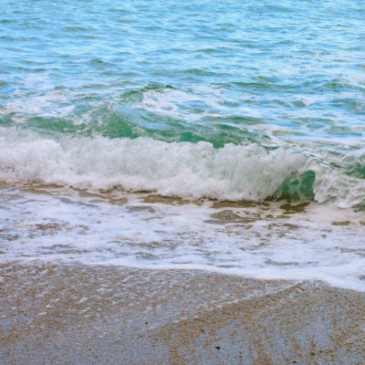 Het strand van Chapelle Saint-Georges