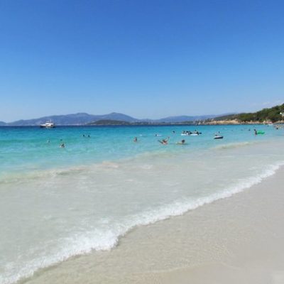 'Zilveren strand' op het eiland Porquerolles