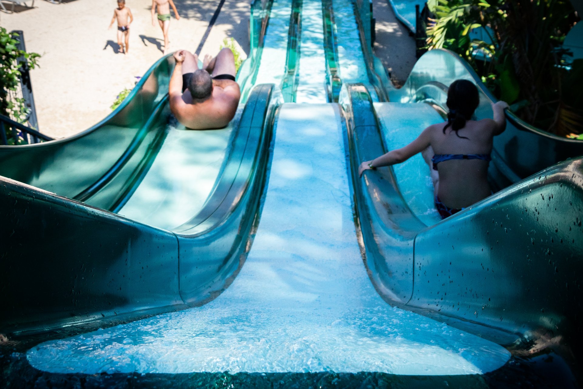 Lavandou waterglijbaan verwarmd zwembad