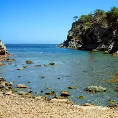 Het strand van l’Oustaou de Diou op Porquerolles