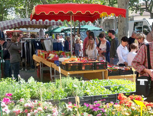 De kust van de Provence, camping vakantie en lokale markt