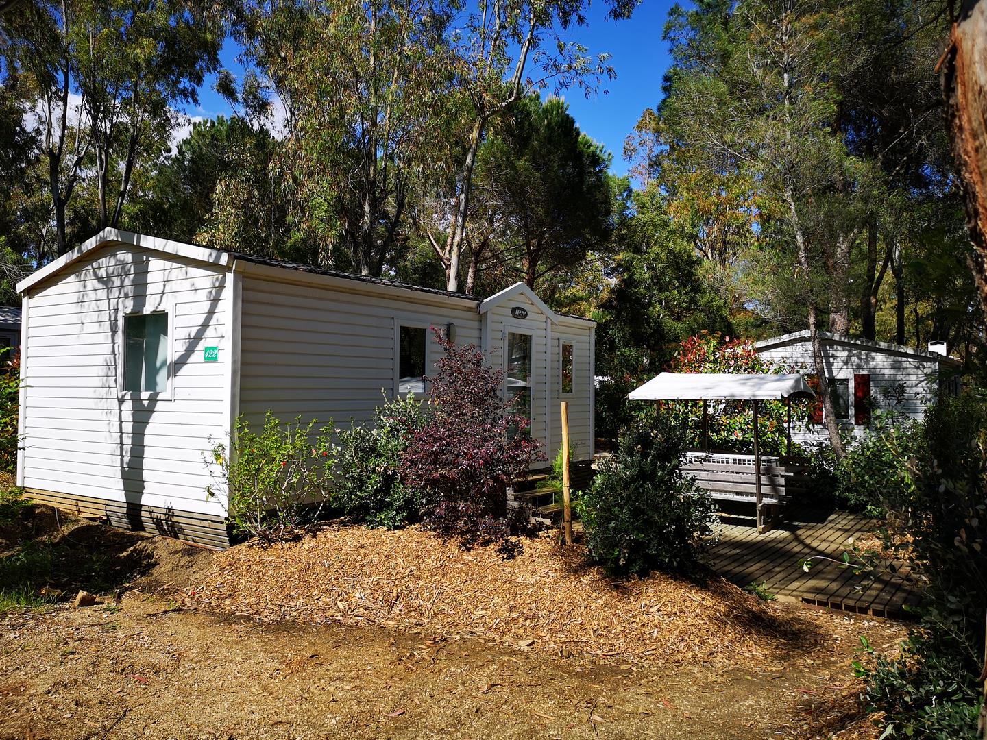 Camping in het groen Côte d’Azur Stacaravan Voordelig