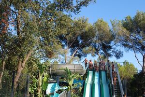 4 glijbanen in het waterpark voor een geslaagde vakantie