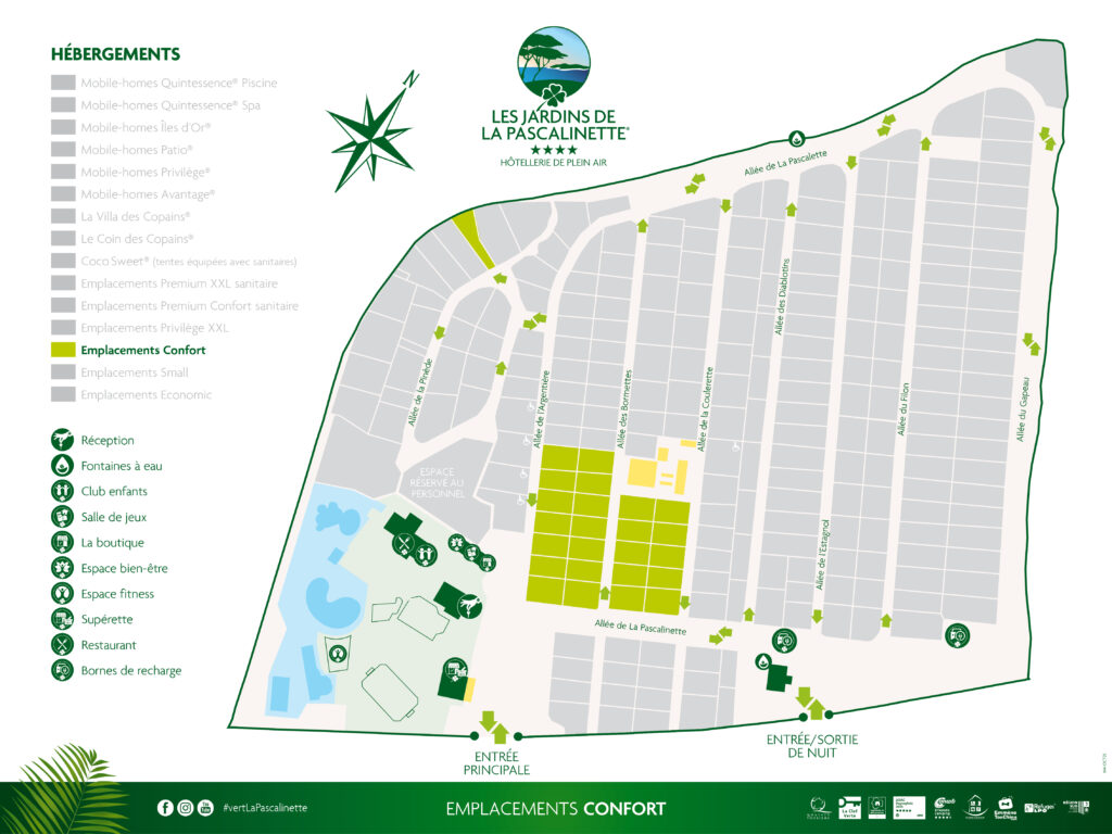 Lay-out Standaard Staanplaatsen - Tent / Caravan / Camper