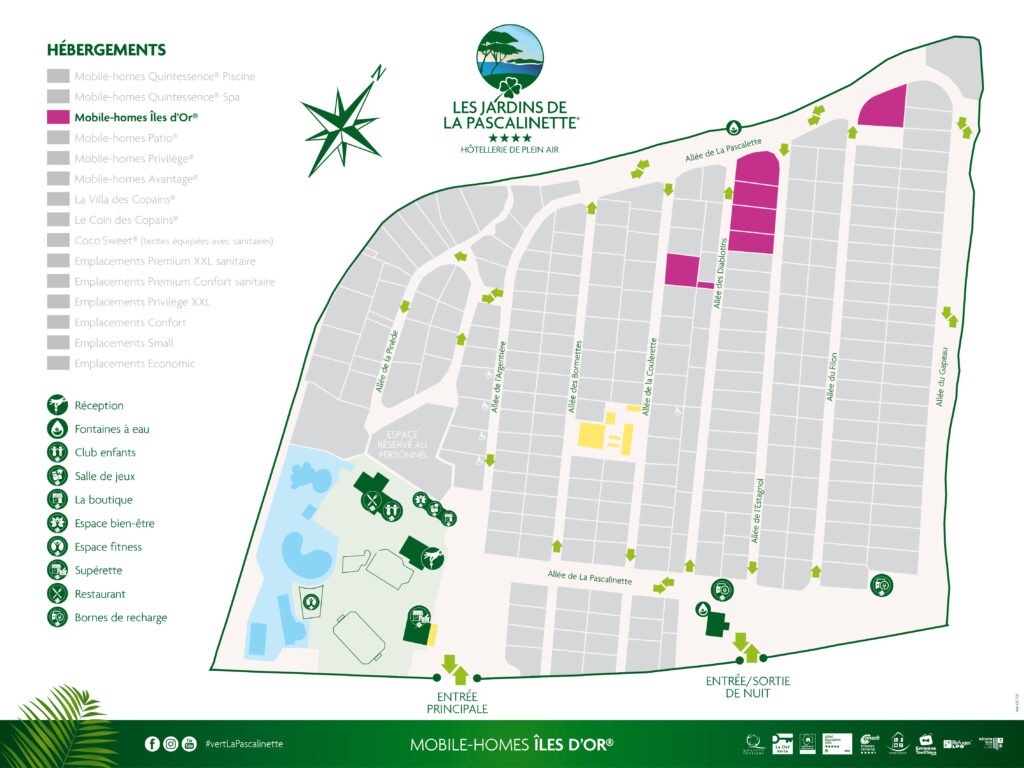 Situation Premium Stacaravans Îles d'Or®