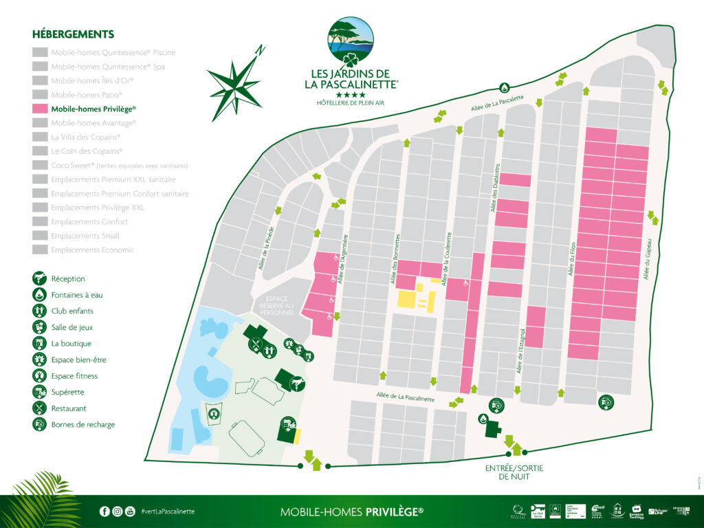 Situation Mobile-home Privilège® PMR XXL Standing 3 chambres/6 personnes
