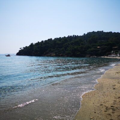 Pramousquier-strand in Lavandou aan de Franse Rivièra