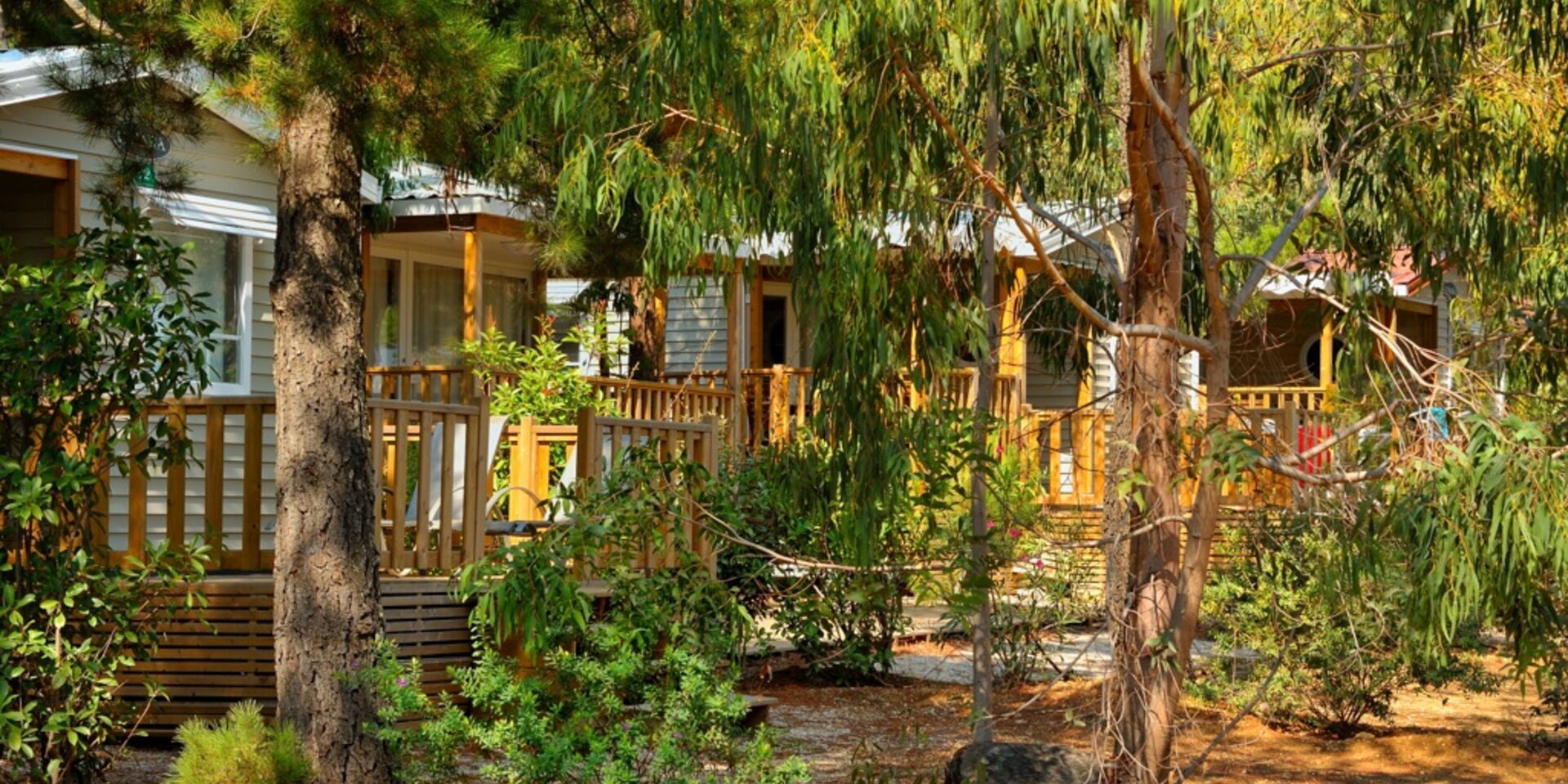 Ecologische natuur camping op de route van Hyères naar La Londe