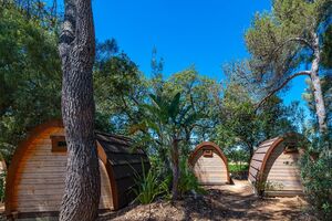 Verhuur van blokhutten op camping in de Provence