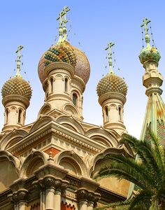 De Russisch-orthodoxe kerk in San Remo