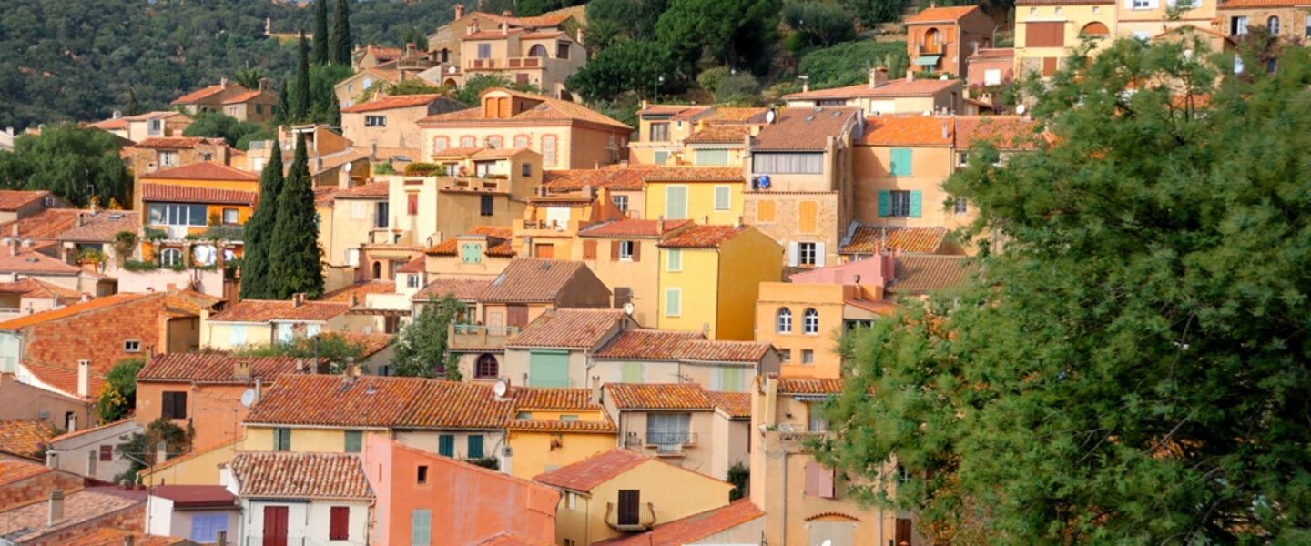 Het Provençaalse dorpje Bormes-les-Mimosas