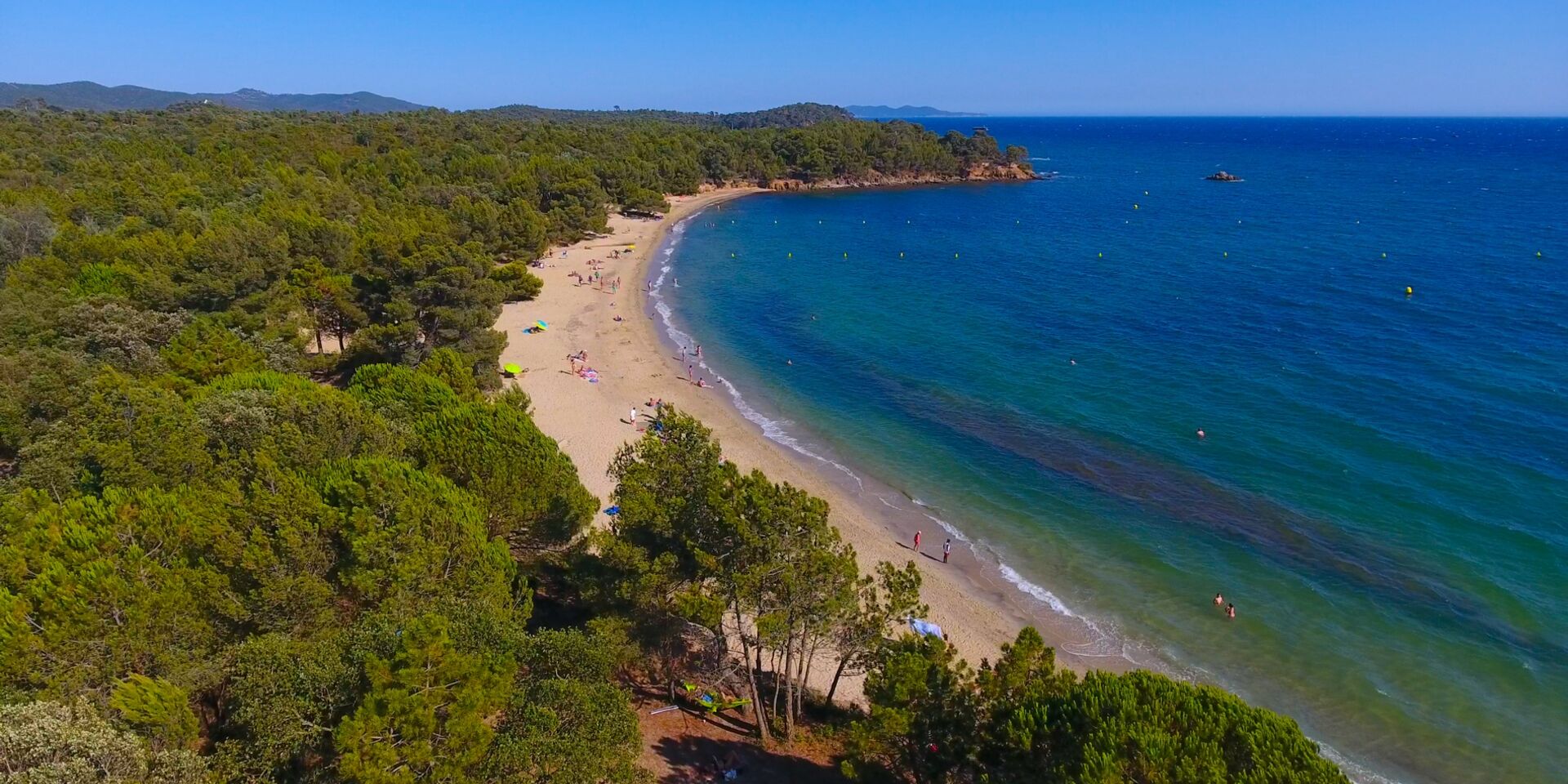 Het Pellegrin-strand in de Provence