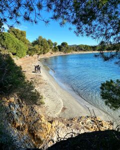 Rustig strand in de Provence