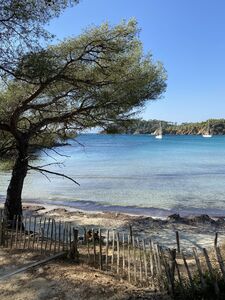 Een mooi strand in Bormes-les-Mimosas