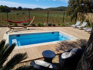 Stacaravan met privé zwembad op de camping in de Provence