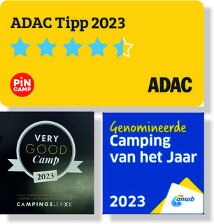 Verkregen onderscheidingen voor 2023 van camping Les Jardins de La Pascalinette® in Zuid-Frankrijk